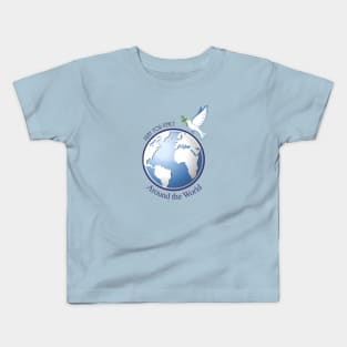 Pray for Peace Around the World Kids T-Shirt